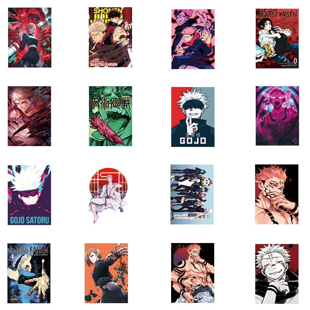 10 30 50PCS Anime Jujutsu Kaisen Poster Stickers For Laptop Skateboard Phone Guitar Bike Gojo Satoru 2 - Jujutsu Kaisen Store