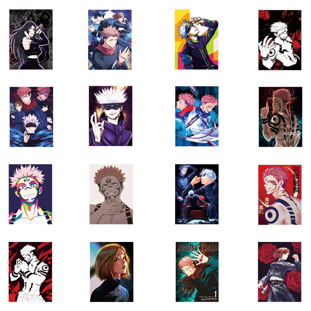 10 30 50PCS Anime Jujutsu Kaisen Poster Stickers For Laptop Skateboard Phone Guitar Bike Gojo Satoru 3 - Jujutsu Kaisen Store