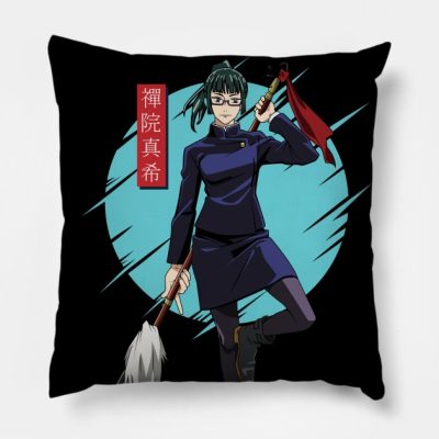 Jujutsu Kaisen Maki Zenin Throw Pillow Official Jujutsu Kaisen Merch