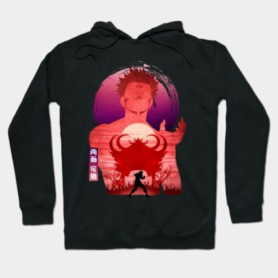Minimalist Silhouette Sukuna Hoodie Official Jujutsu Kaisen Merch