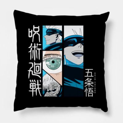 Gojo Satoru Jujutsu Kaisen Throw Pillow Official Jujutsu Kaisen Merch