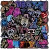 50PCS Neon Light Anime Stickers Mix Jujutsu Kaisen Attack on Titan Stickers DIY Car Phone Laptop - Jujutsu Kaisen Store