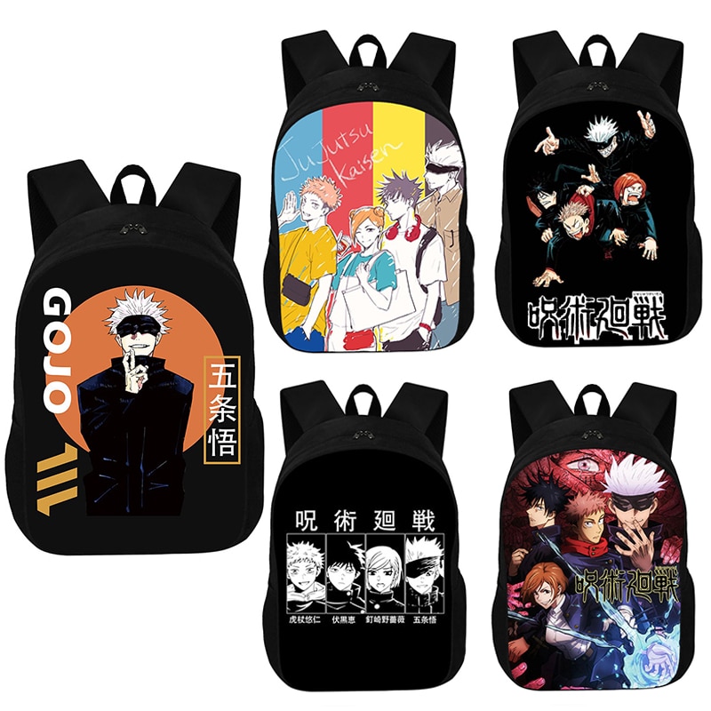 Anime Jujutsu Kaisen Backpack Children School Bag for Teenager Boys Girls Book Bag Gojo Satoru Yuji - Jujutsu Kaisen Store