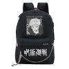 Anime Jujutsu Kaisen Girls School Bags Gojo Satoru Anime Cosplay Women Backpack USB Charging Kawaii Teenagers - Jujutsu Kaisen Store