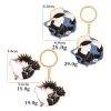Hot Anime Jujutsu Kaisen Keychain Gojo Satoru Fushiguro Megumi Figure Enamel Pendant Keyring High Quality Props 5 - Jujutsu Kaisen Store