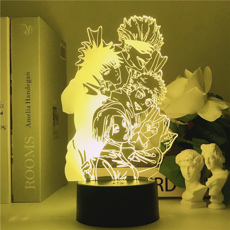 Jujutsu Kaisen 3D Illusion LED Night Light Manga Itadori Yuji Fans Kids Creative Gifts Table Lamps 2 - Jujutsu Kaisen Store
