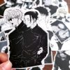 Jujutsu Kaisen Black White Anime Stickers Handbook Stickers Phone Case Notebook Stickers 1 - Jujutsu Kaisen Store