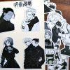 Jujutsu Kaisen Black White Anime Stickers Handbook Stickers Phone Case Notebook Stickers - Jujutsu Kaisen Store