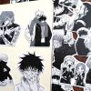 Jujutsu Kaisen Black White Anime Stickers Handbook Stickers Phone Case Notebook Stickers 3 - Jujutsu Kaisen Store