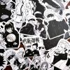 Jujutsu Kaisen Black White Anime Stickers Handbook Stickers Phone Case Notebook Stickers 5 - Jujutsu Kaisen Store