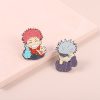Jujutsu Kaisen Enamel Pins Itadori Yuji Gojo Satoru Brooches for Women Men Bag Backpack Decoration Badge 3 - Jujutsu Kaisen Store