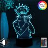 Jujutsu Kaisen Fushiguro Megumi Led 3D Night Light Anime Fingure for Bedroom Decor Child Kids Gift - Jujutsu Kaisen Store
