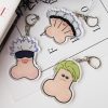 Jujutsu Kaisen Keychains Anime Cosplay Yuji Itadori Gojo Satoru Fushiguro Megumi Funny Keyrings - Jujutsu Kaisen Store