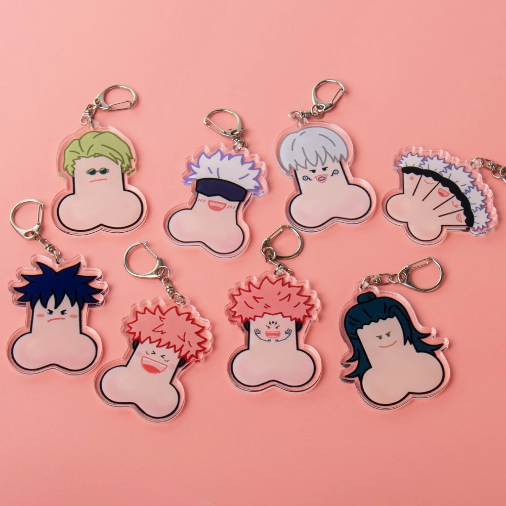 Jujutsu Kaisen Keychains Anime Cosplay Yuji Itadori Gojo Satoru Fushiguro Megumi Funny Keyrings.jpg Q90.jpg - Jujutsu Kaisen Store
