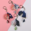 Keychain Woman Jujutsu Kaisen Key Chain Men Acrylic Pendant Keyring Unisex Elegant Key Holder Gojo Satoru 1 - Jujutsu Kaisen Store