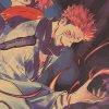 TIE LER 1PC Jujutsu Kaisen Kraft Paper Series Anime Poster Bar Cafe Decorative Painting Interior Decoration 3 - Jujutsu Kaisen Store