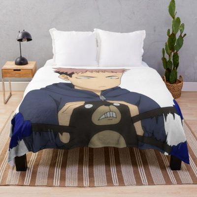 Jujutsu Kaisen Yuji Itadori Throw Blanket Official Jujutsu Kaisen Merch