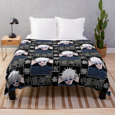 Gojo Satoru | Jujutsu Kaisen Throw Blanket Official Jujutsu Kaisen Merch