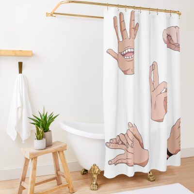 Sorcerer Fingers Shower Curtain Official Jujutsu Kaisen Merch