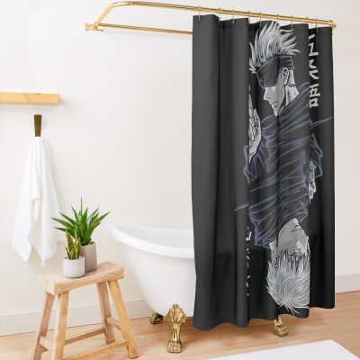 Jk Cardd Shower Curtain Official Jujutsu Kaisen Merch