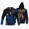 1207 AOP Jujutsu Kaisen VA Megumi Fushiguro 1 Zip hoodie font and back n - Jujutsu Kaisen Store