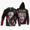 1207 AOP Jujutsu Kaisen VA Toge Inumaki 1 Zip hoodie font and back - Jujutsu Kaisen Store