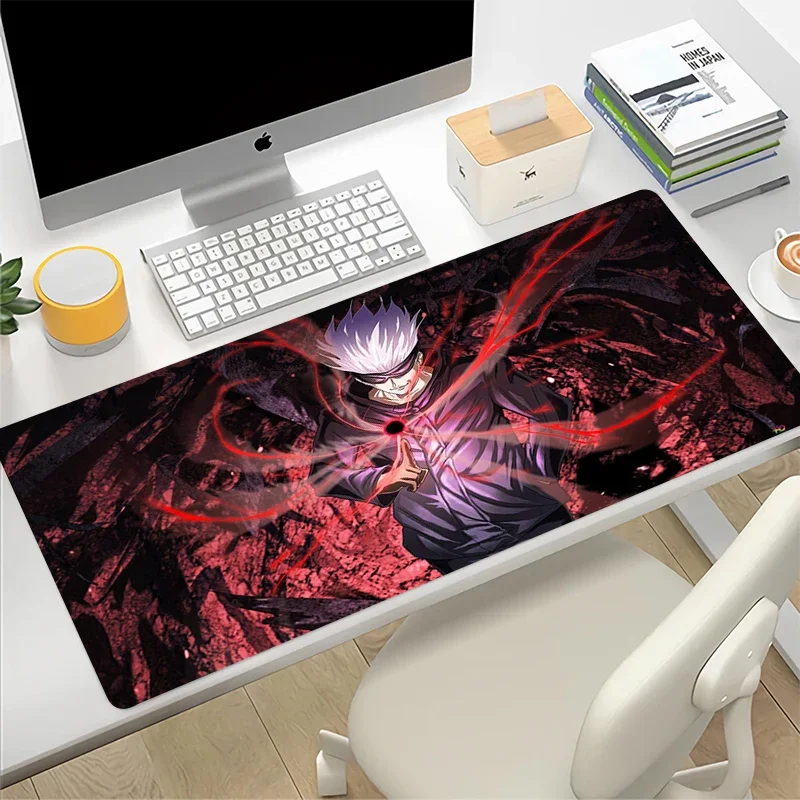 Jujutsu Kaisen Mousepad Gamer Office Mat Mouse Pad Gaming Room Accessories Desk Mat Keyboard Mats Gojou 2 - Jujutsu Kaisen Store