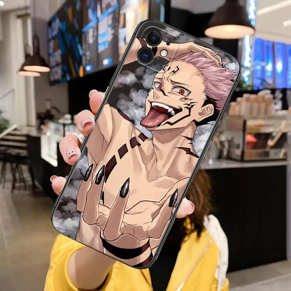 Jujutsu Kaisen Sukuna Luxury TPU Phone Case for IPhone 14 13 12 11 Pro Max Mini - Jujutsu Kaisen Store