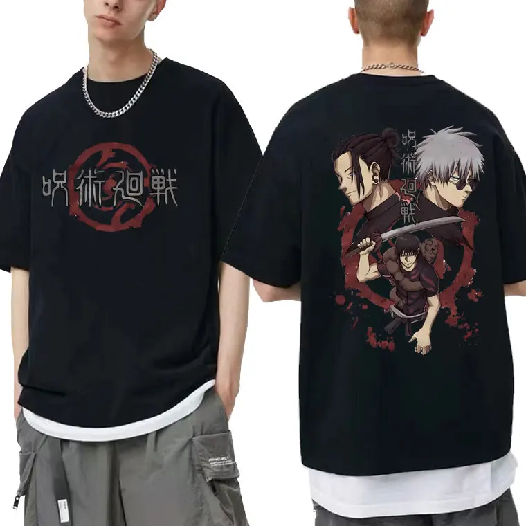 Anime Jujutsu Kaisen Fushiguro Toji Satoru Gojo Geto Suguru Graphic T Shirts Men Women Harajuku Oversize - Jujutsu Kaisen Store