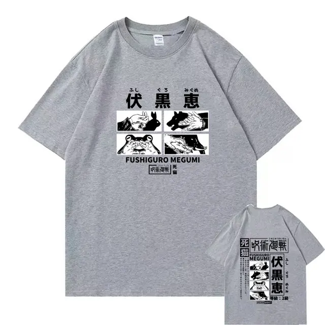 Japanese Anime Jujutsu Kaisen Fushiguro Megumi Graphic T Shirts Men Casual Oversized Tshirt Male Manga Vintage.jpg 640x640 11 - Jujutsu Kaisen Store