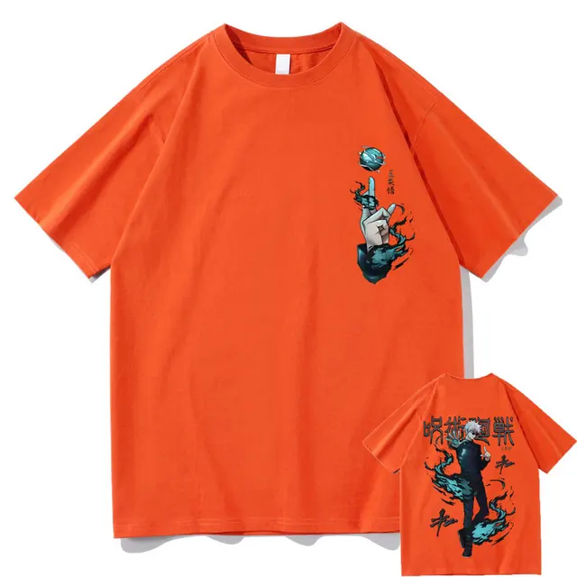 Japanese Anime Jujutsu Kaisen Satoru Gojo Print Tshirt Men Fashion Manga Pure Cotton Short Sleeve T.jpg 640x640 10 - Jujutsu Kaisen Store