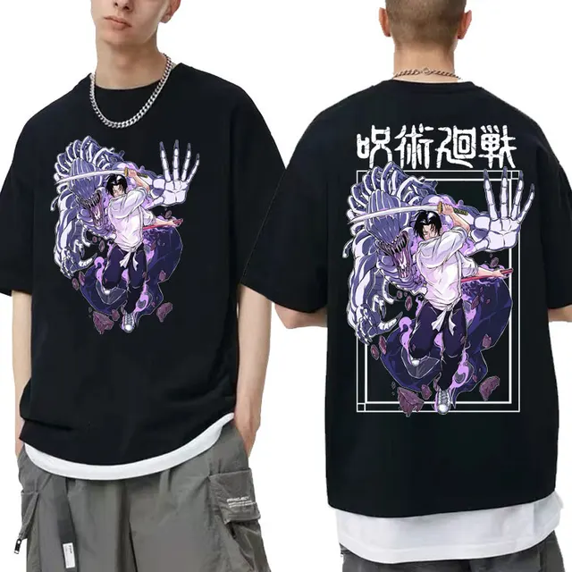 Japanese Anime Jujutsu Kaisen Yuta Okkotsu Graphic Short Sleeve T shirt Men Casual Oversized T - Jujutsu Kaisen Store