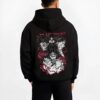 CHOSJK B.black hoodie male back view - Jujutsu Kaisen Store
