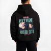 CHOSO B.black hoodie male back view - Jujutsu Kaisen Store