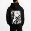 GOJO6E B.black hoodie male back view - Jujutsu Kaisen Store