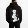GOJODE B.black hoodie male back view - Jujutsu Kaisen Store