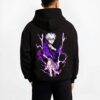 GOJOVD B.black hoodie male back view - Jujutsu Kaisen Store