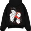 IJICHI A.black hoodie flat back design - Jujutsu Kaisen Store
