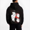 IJICHI B.black hoodie male back view - Jujutsu Kaisen Store