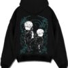 JJKLOG A.black hoodie flat back design - Jujutsu Kaisen Store