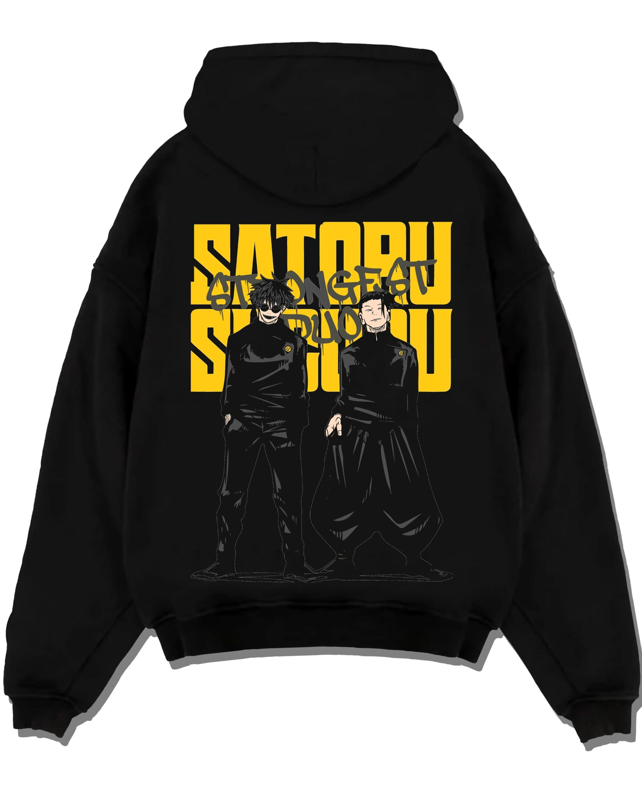 JJKSHI A.black hoodie flat back design scaled - Jujutsu Kaisen Store