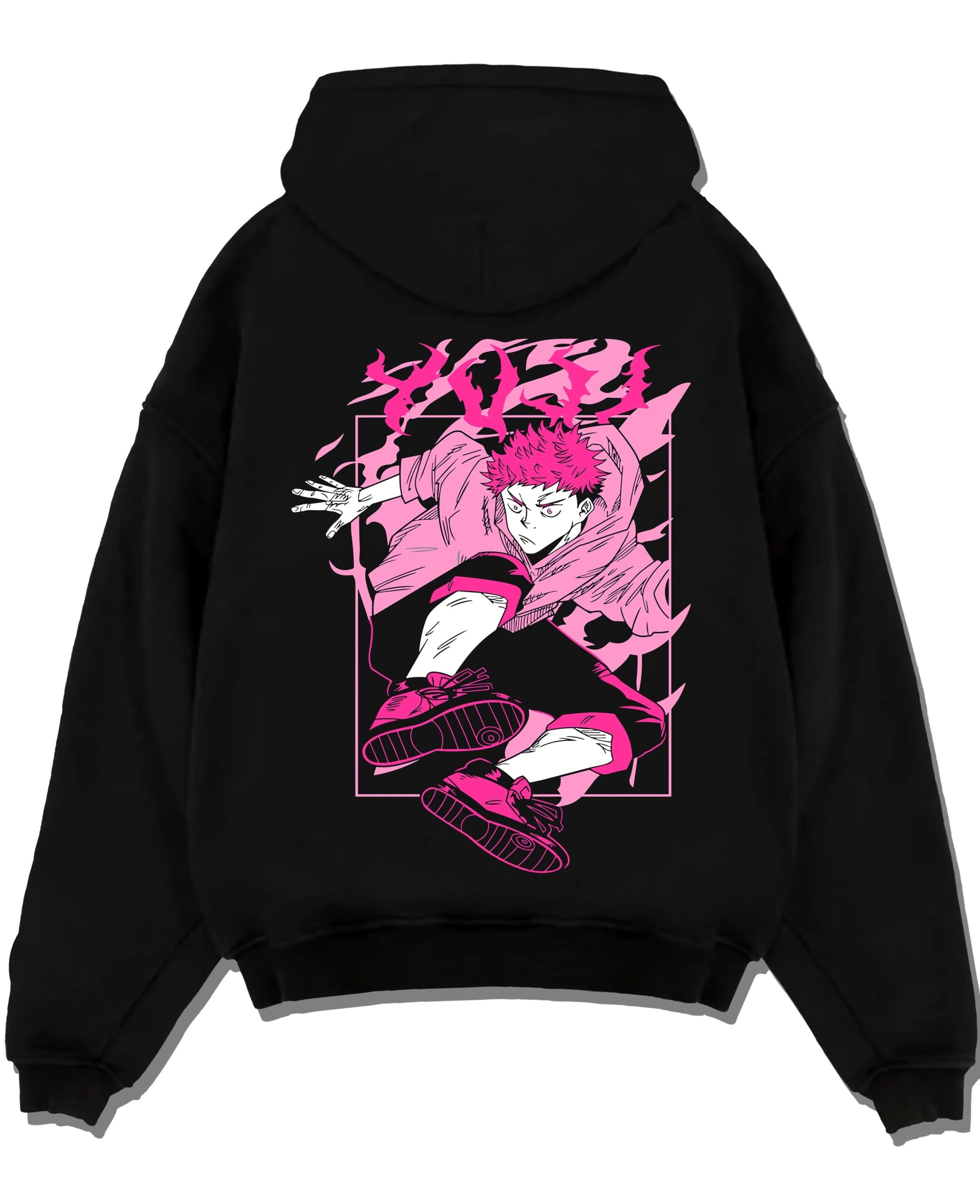 JJKSUK A.black hoodie flat back design scaled - Jujutsu Kaisen Store