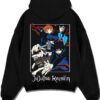 KENJKU A.black hoodie flat back design - Jujutsu Kaisen Store