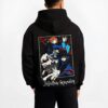 KENJKU B.black hoodie male back view - Jujutsu Kaisen Store