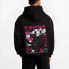 MAKZEN B.black hoodie male back view - Jujutsu Kaisen Store