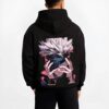 MECHAM B.black hoodie male back view - Jujutsu Kaisen Store