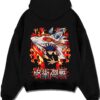 MEGCBT A.black hoodie flat back design - Jujutsu Kaisen Store