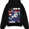 MEGFUS A.black hoodie flat back design - Jujutsu Kaisen Store