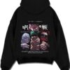 MIWAKS A.black hoodie flat back design - Jujutsu Kaisen Store