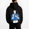NANDET B.black hoodie male back view - Jujutsu Kaisen Store